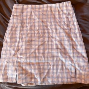 Brandy Meville Plaided Skirt